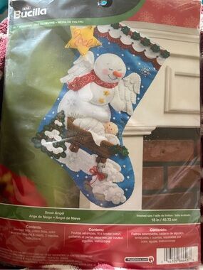 Bucilla Snow Angel Felt Stocking kit #86646